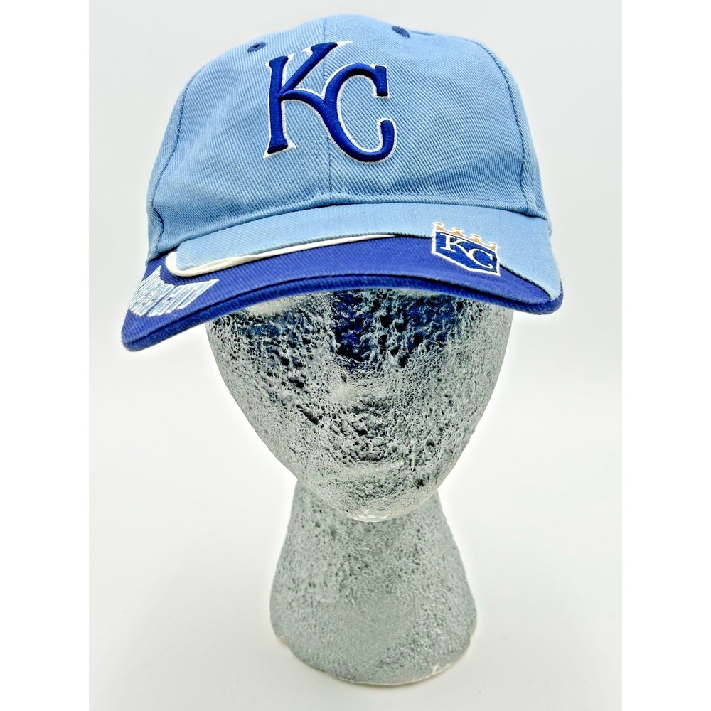 Kansas City Royals MLB '47 Adjustable Baseball Cap Hat KC Blue Vintage Style - Picture 1 of 14